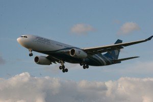 Oman Air's leased A330 at Heathrow