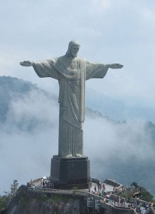 Chris the Redeemer in Rio de Janeiro