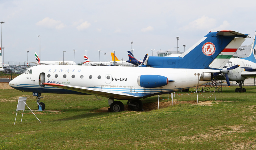 Linair Yak-40 at the Budapest Aircraft Museum
