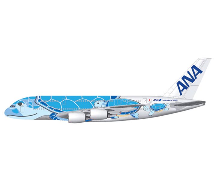 ANA to Debut Flying Honu Turtle Scheme on A380 - Airport Spotting