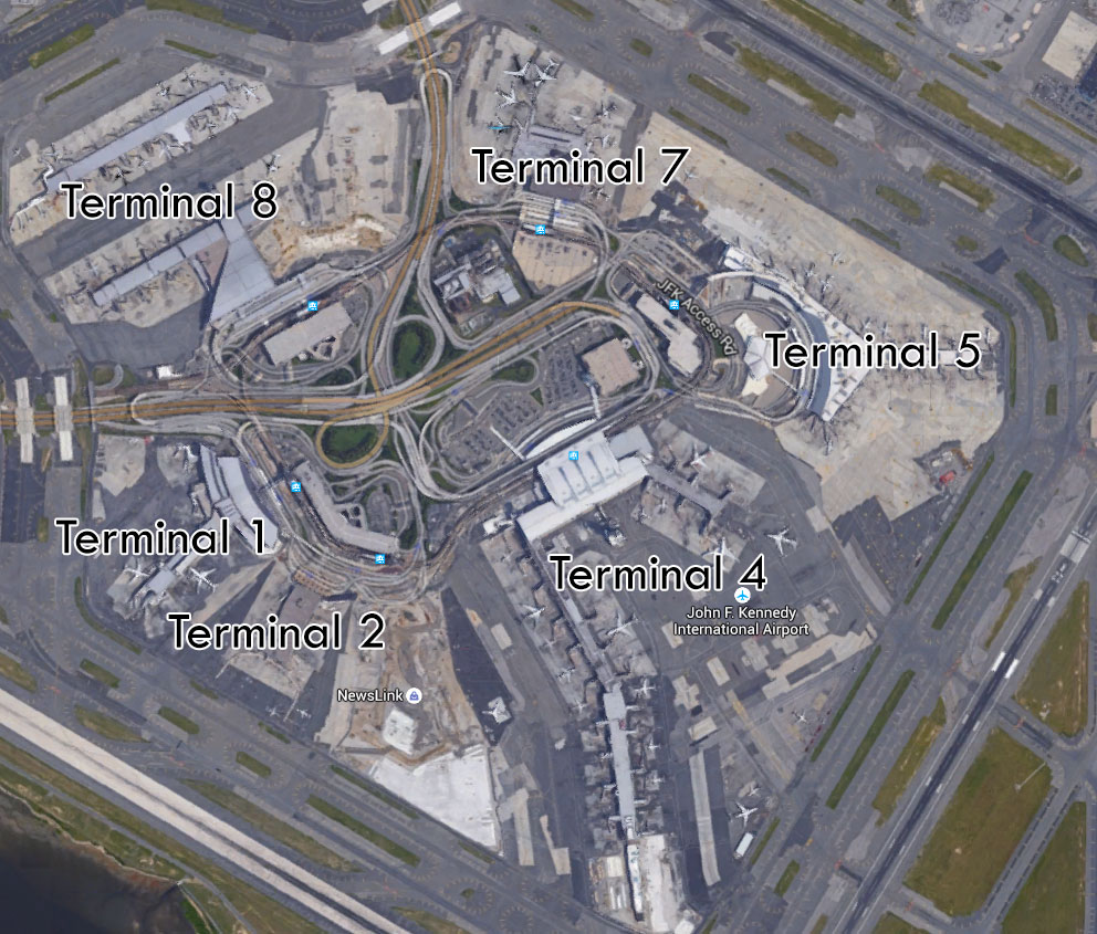 JFK terminal layout - Airport Spotting