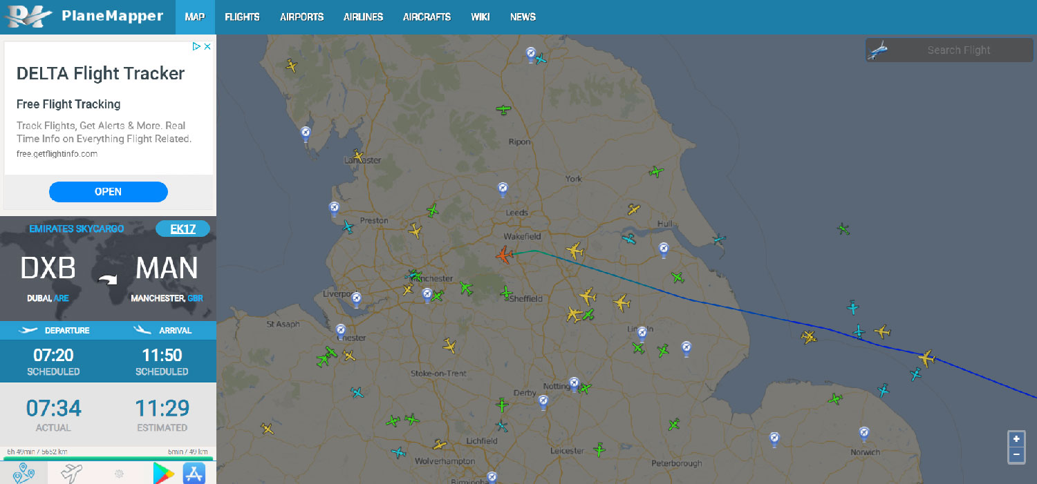 Which are the aircraft tracking websites and apps? - Airport Spotting